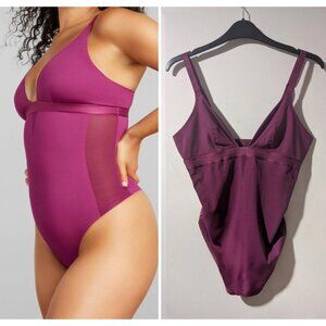 Siella | Sexy Smooth Shaping Bodysuit In Plum
